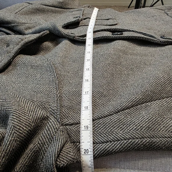 H&M Gray Wool Button Jacket -  Military Preppy Peacoat - Men's 40R - Picture 16 of 17